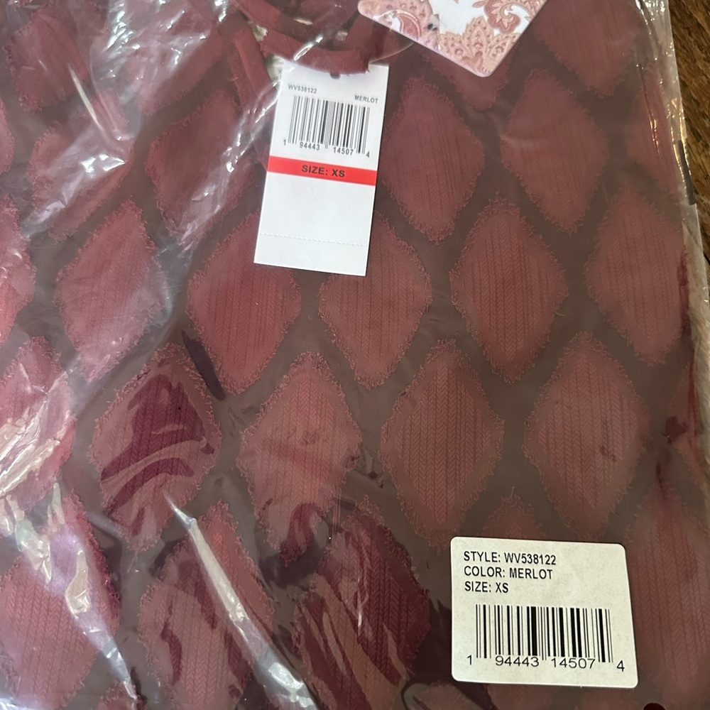 NWT B.O.G Agatha Merlot Slip Dress Size XS - Picture 5 of 9